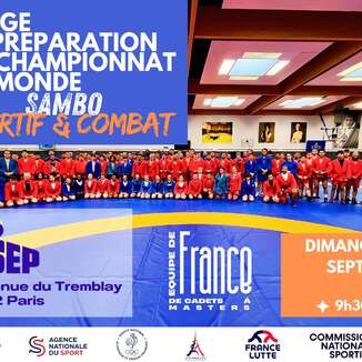 Stage de préparation au championnat du monde de SAMBO - INSEP 